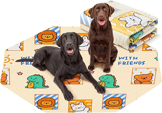 PJYucien Reusable Pee Pads for Dogs 24'' Per 62'' Diagonal 24'' Width 8 Panels