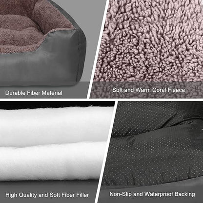 PUPPBUDD Dog Beds for Medium Dogs