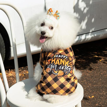 CuteBone Thanksgiving Dog Pajamas Costumes Pet Clothes Cat P261M