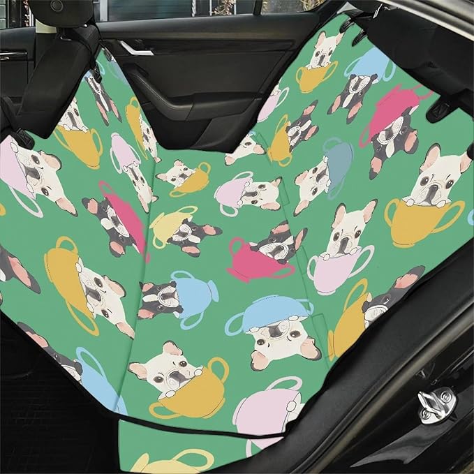 AFPANQZ Bulldog Car Back Seat Cover for Dog