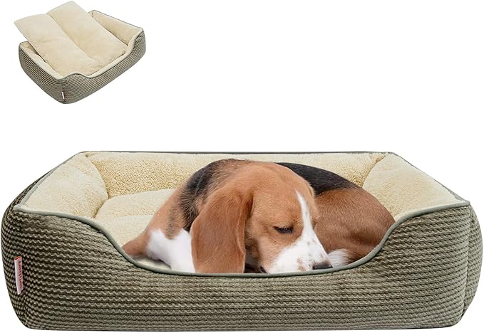 Miguel Dog Bed with Removable Cushion/Pillow for Medium Small Dogs 30 Inch