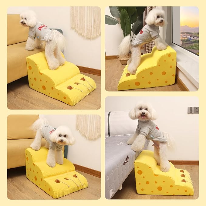 Pet Ramp for Small Dogs to Get on 3 Tiers