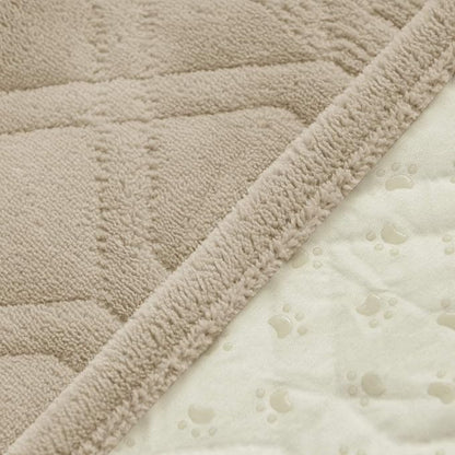 Ameritex Pet Dog Bed Coral Fleece Furniture Cover with Anti-slip Back Suitable for Bed and Sofa Super Soft (Large-46 x30