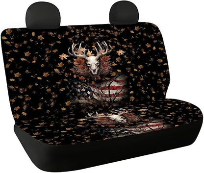 AFPANQZ Deer Skull Car Rear Bench Protective Car