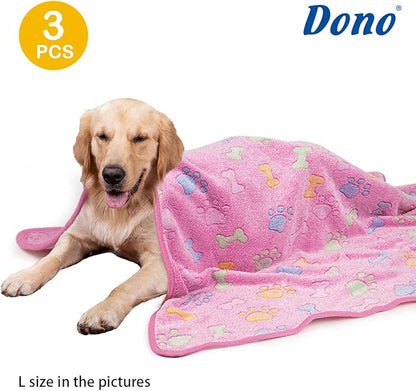 Dono 1 Pack 3 Dog Blankets for Small Dogs (40 * 30")