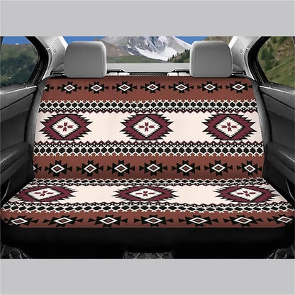 WELLFLYHOM Aztec Bench Seat Covers for Trucks Cars Suvs Southwest Indian Baja Universal Saddle Blanket Seat Covers