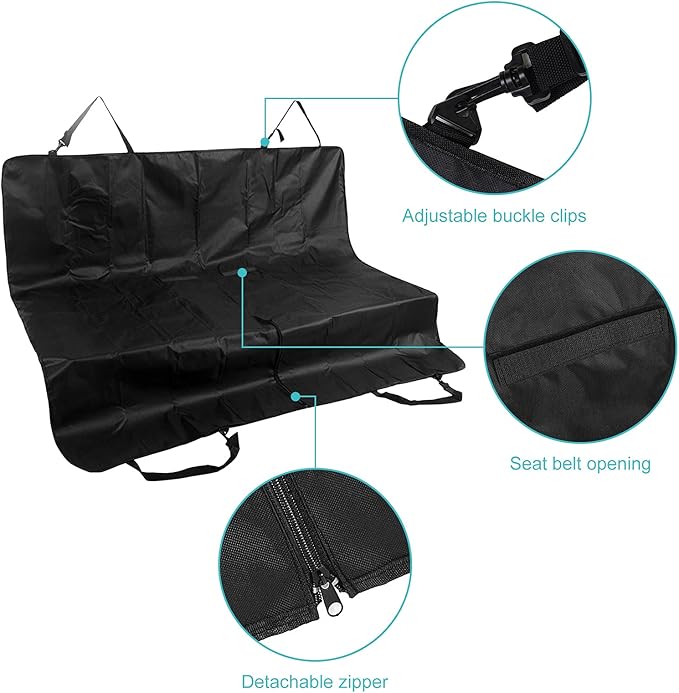 Ejoyous Pet Car Back Seat Cover