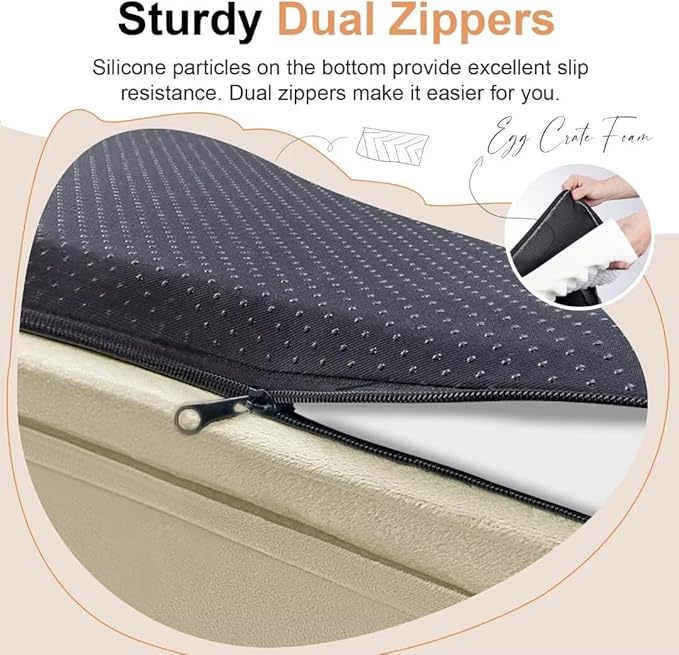 Large Dog Bed Orthopedic Washable: Jumbo Dog Bed Bolster Extra Large Dogs Egg Crate Foam Sofa Couch Waterproof Removable Cover