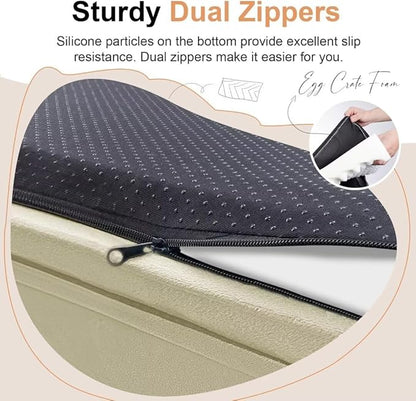 Large Dog Bed Orthopedic Washable: Beds Bolster XL Bed Big XLarge Dogs Egg Crate Foam Couch Sofa Waterproof with Removable Cover