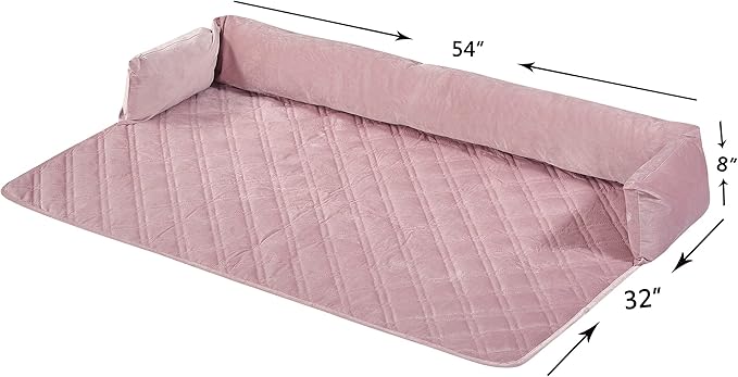Brilliant Sunshine Premium Pink Silky Velvet Pet Sofa Bed