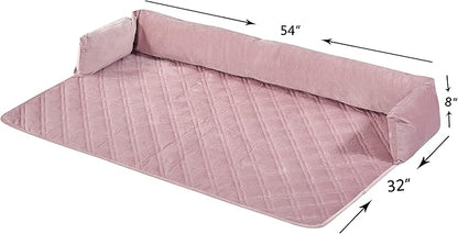 Brilliant Sunshine Premium Pink Silky Velvet Pet Sofa Bed