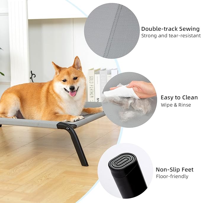 pettycare Elevated Outdoor Dog Bed 33''