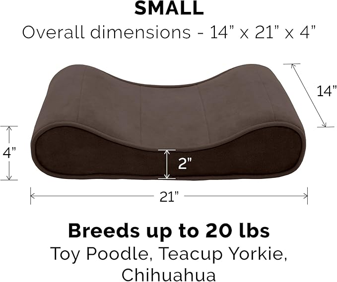 Furhaven Replacement Dog Bed Cover Microvelvet Contour Luxe Lounger