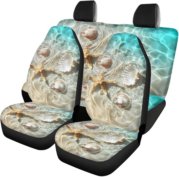 Sea Shell Universal Car Seat Covers Full Set