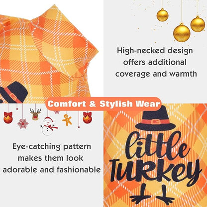 CuteBone Turtleneck Dog Pajamas Pet Clothes Thermal Dralon Onesie Cashmere High-Necked Puppy Pjs Coat GP13L