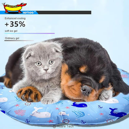 HOTDOG Cooling Mat for Pets Cats(20-60Lb) -