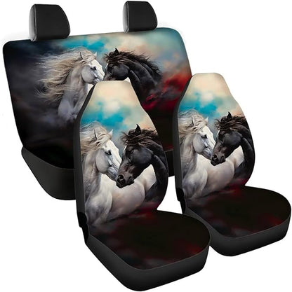 Cute Horse Car Seat Covers Set Bucket Seat