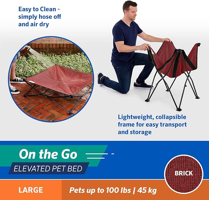 COOLAROO On the Go Cooling Elevated Dog Bed