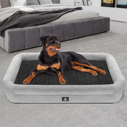Veehoo XXXL Dog Bed for Large Dogs 4-Sides Bolster