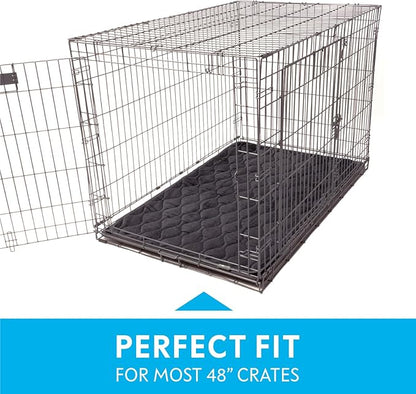 Paw Inspired Washable Padded Crate Mats for Dogs 47” x 29” Pad, 48-inch Kennels
