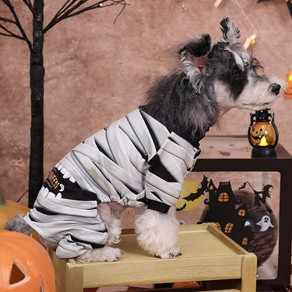 CuteBone Turtleneck Dog Pajamas Pet Clothes Thermal Dralon Onesie Cashmere High-Necked Puppy Pjs Coat GP04S