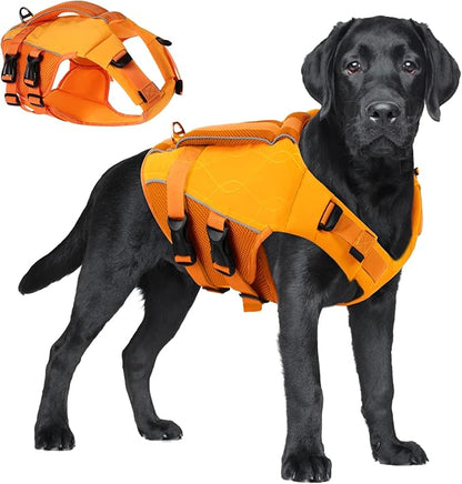 ASENKU Dog Life Jacket with Rescue Handle