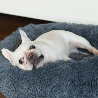 Puppy Bed for Calming Dog 23 Inches Dark 15 lbs