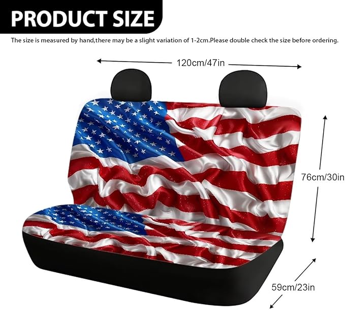 AFPANQZ 3D Flag Print Full Wrap Car Seat