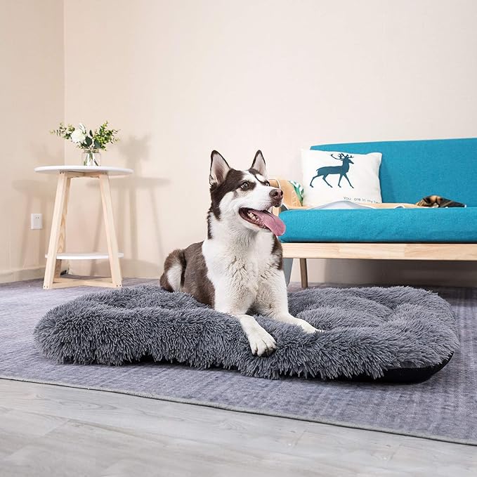 Coohom Deluxe Plush Dog Bed Pet Cushion Crate Mat