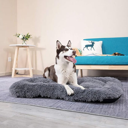 Coohom Deluxe Plush Dog Bed Pet Cushion Crate Mat