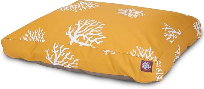 Yellow Coral Large Rectangle Indoor Outdoor Pet Dog