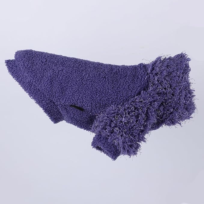 Dog Sweaters for Small Dogs Girl Boy Winter Puppy Sweater Clothes Fleece Warm Pet Outfit for Chihuahua Yorkie Teacup Cute Plain Cold Weather Dog Coat Cat Apparel Clothing (X-Small