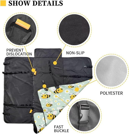 AFPANQZ Honey Bee Dog Cat Seat Cover