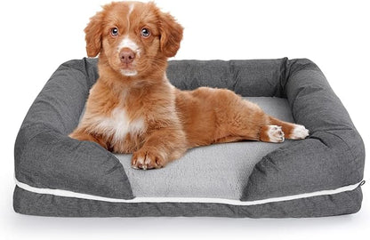 Solid Memory Foam Dog Bed