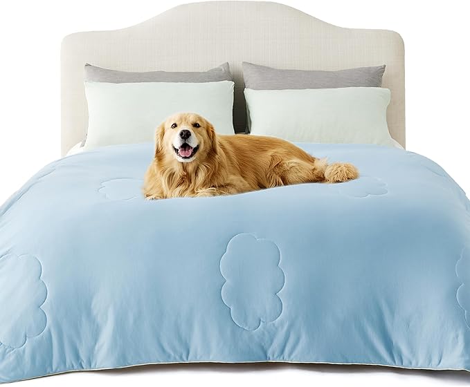 Lesure Premium Cooling Dog Blankets for Bed Q-MAX>0.4，Durable Self 60x80