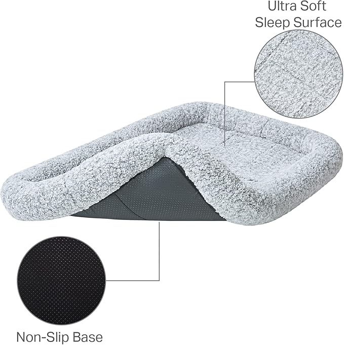 Friends Forever Bolster Dog Crate Mat 48 Inch