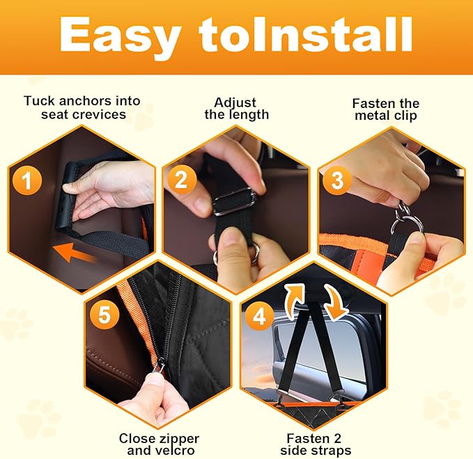 Back Seat Extender for Dog 300lb, Waterproof