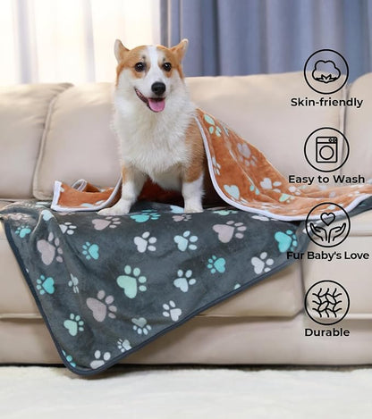 Luciphia 1 Pack 2 Pet Blankets for Dogs Cats (23x16 inch)