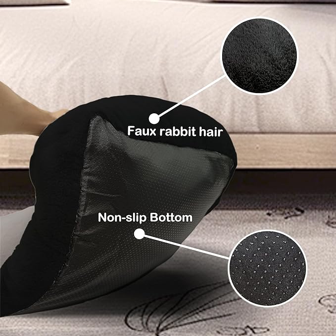 Dog Beds for Small Dogs (Black,31inch)