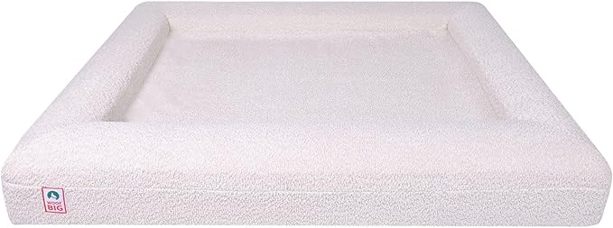 Replacement Cover Only (Beds Sold Separately) - Creamy White Boucle - Machine Washable - Anti-Slip - YKK Zippered (Large)