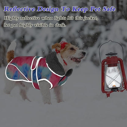 Dogcheer Dog Winter Coat Dogs(Rainbow,3XL)