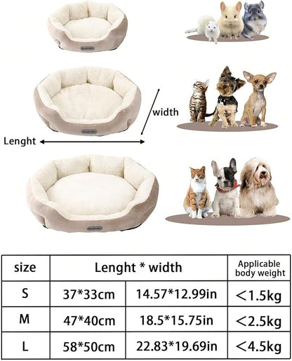 QWINEE Cat Dog Bed Crate Mat Puppy Sleeping