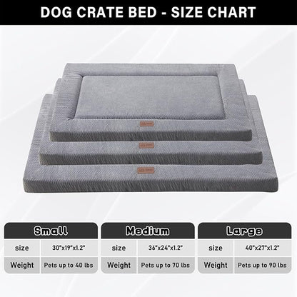 Dog Bed for Crate 30x19, Grey