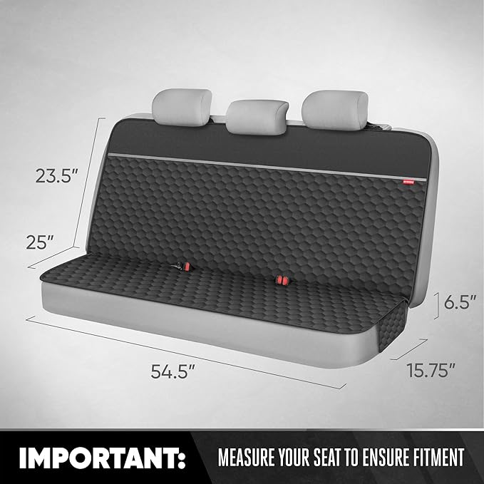 Motor Trend Bench Seat Pet Cover for Dogs