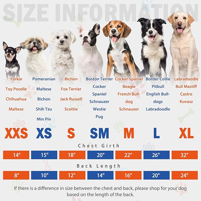 SCENEREAL Fleece Dog Pajamas for Small Medium Large Dogs