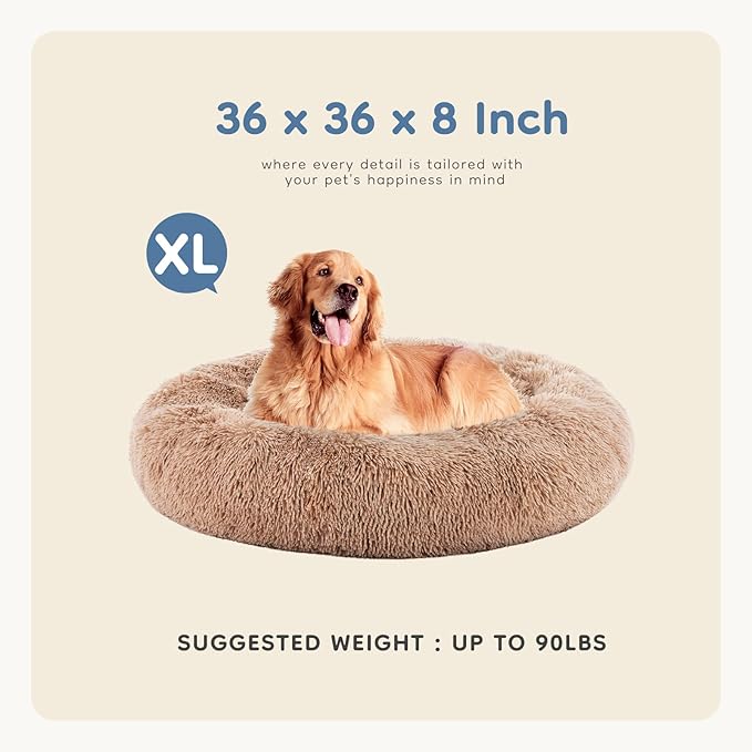 DUMOS Calming Dog Bed 36 Inch 90 lbs