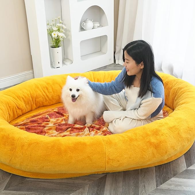 Giant Dog Bed for Human with Matching Blanket 71*51 XXXXXXL