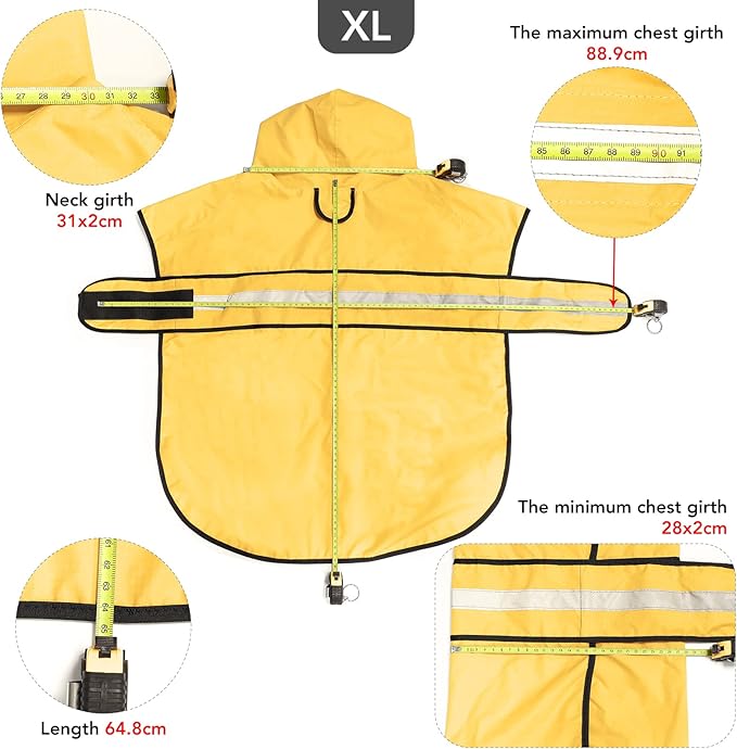 Hooded Dog Rain Coats