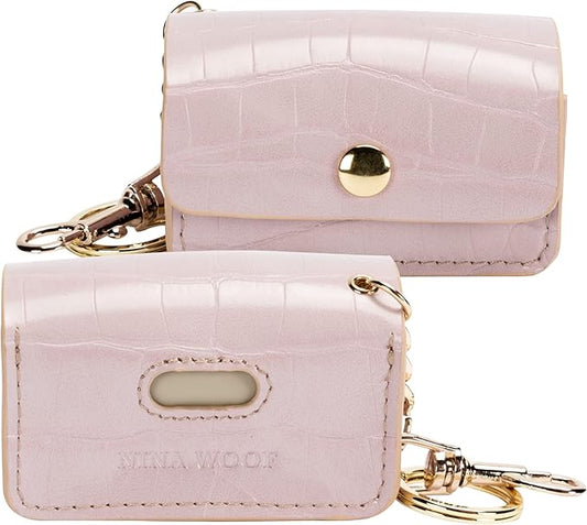 Leather Poop Bag Holder- Versatile Vegan Leather Waste Bag Holder for Dog Poop