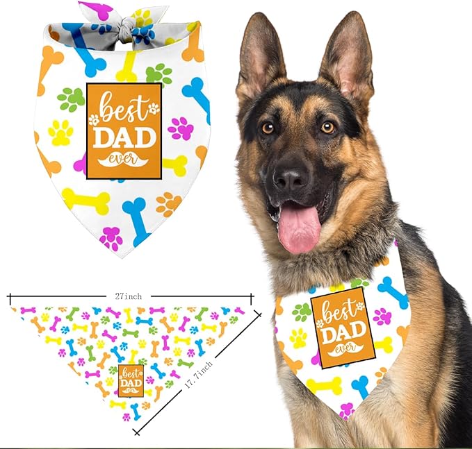 Best Dad Ever Dog Bandana (C13)